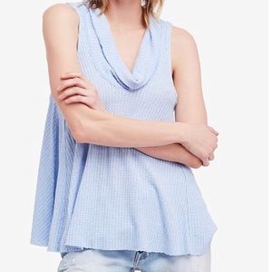 Free People sleeveless cowl neck top.